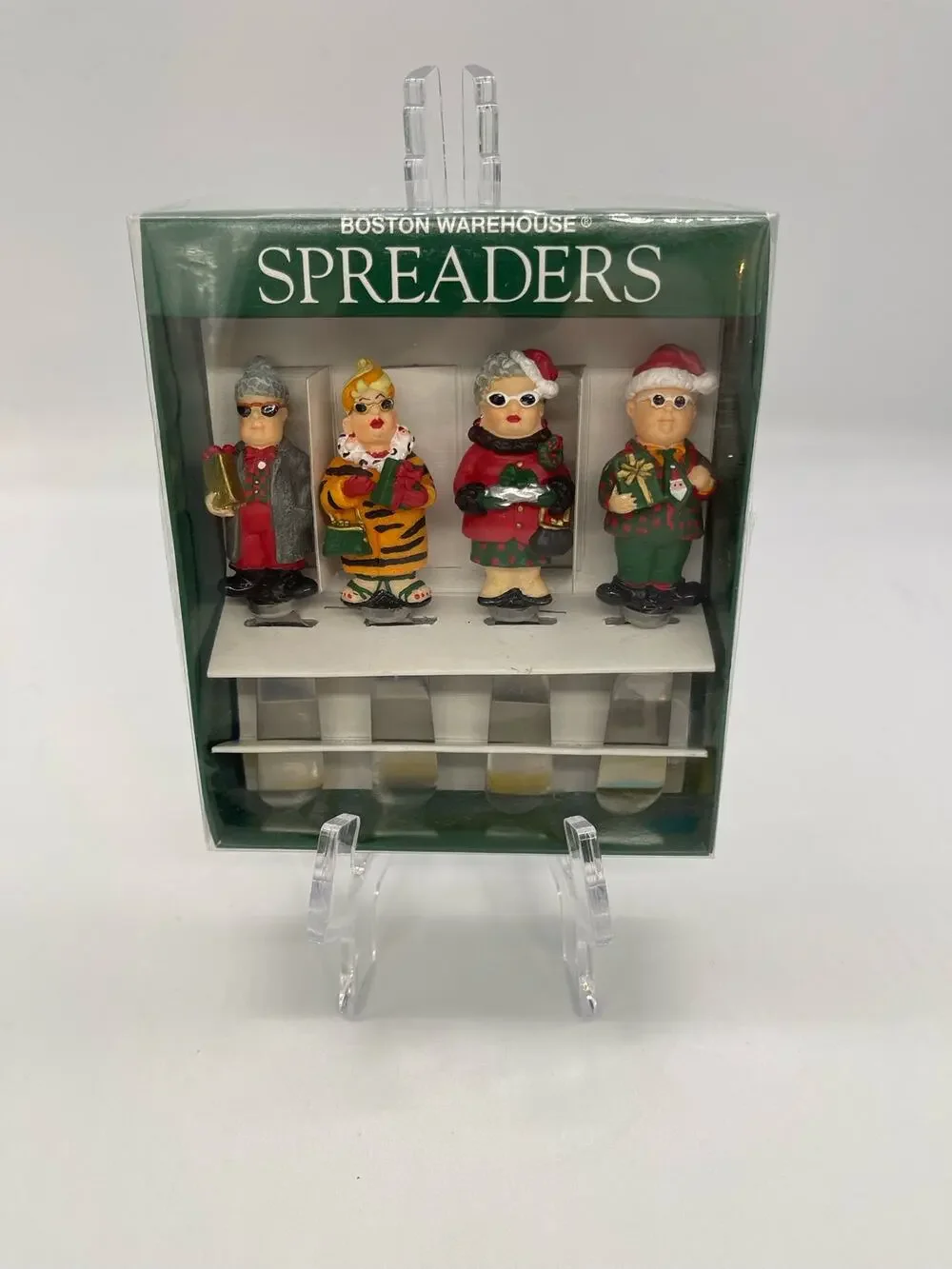 Boston Warehouse 1999 Christmas Couples Partiers Spreaders Holiday Charcuterie